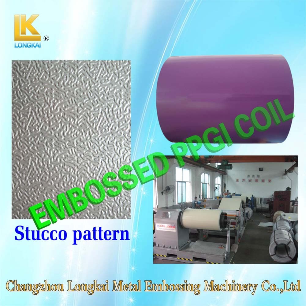 Double Sides Galvanized Sheet Embossing Machinery price